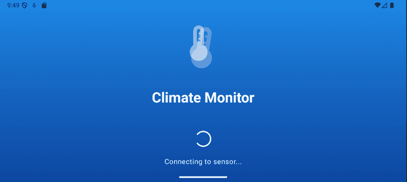 Mobile Application for temperature monitoring